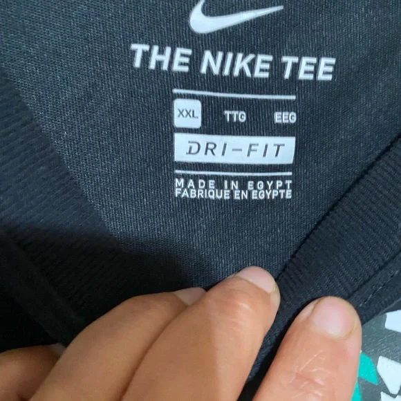 Nike Dry Culture Clash T-shirt Black Short Sleeve Tee Large Or - Picture 4 of 10